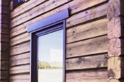 Деревянное окно с окосячкой